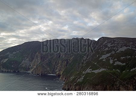 The Slieve League Cliffs In The West Of The Irish County Donegal On The Atlantic Ocean Are With 601 
