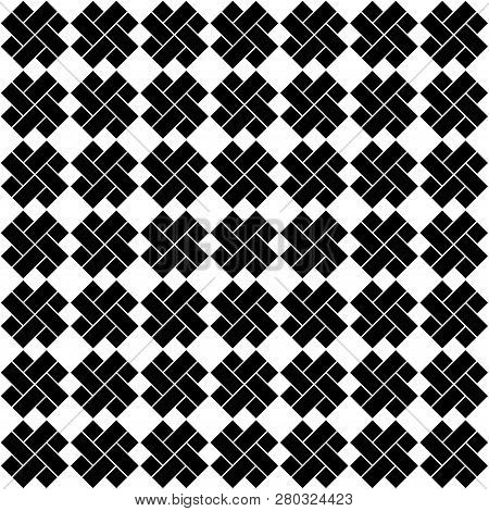 Seamless Japanese Cross Pattern Icon Isolated On White Background. Vector