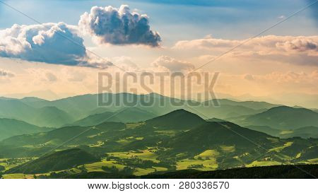 View From Shockl Mountain In Graz. Tourist Spot In Graz