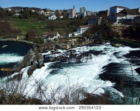 The Rhine Falls Or Rheinfall Waterfall, Neuhausen Am Rheinfall - Canton Of Schaffhausen, Switzerland