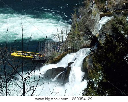 The Rhine Falls Or Rheinfall Waterfall, Neuhausen Am Rheinfall - Canton Of Schaffhausen, Switzerland
