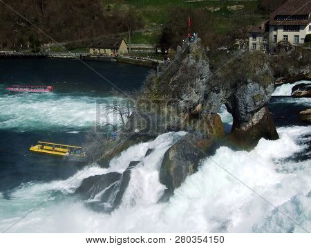 The Rhine Falls Or Rheinfall Waterfall, Neuhausen Am Rheinfall - Canton Of Schaffhausen, Switzerland