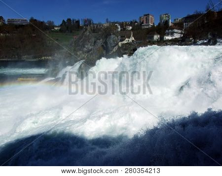 The Rhine Falls Or Rheinfall Waterfall, Neuhausen Am Rheinfall - Canton Of Schaffhausen, Switzerland