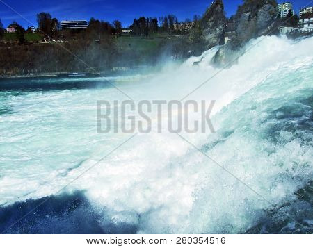 The Rhine Falls Or Rheinfall Waterfall, Neuhausen Am Rheinfall - Canton Of Schaffhausen, Switzerland