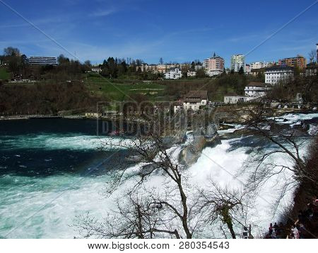 The Rhine Falls Or Rheinfall Waterfall, Neuhausen Am Rheinfall - Canton Of Schaffhausen, Switzerland