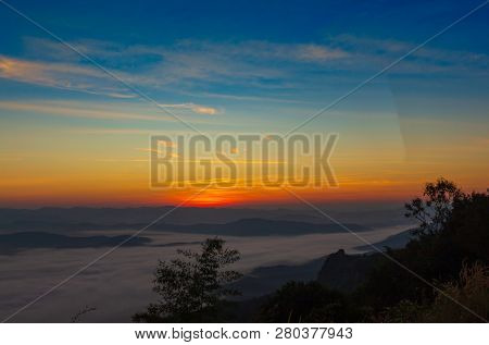 Sunrise At Doi Samer Dao Sri Nan National Park Thailand