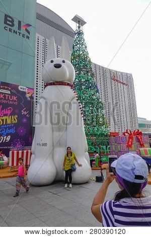 Bangkok, Thailand - Dec 25, 2018. New Mbk Shopping Center After Renovated In Bangkok, Thailand. Mbk 