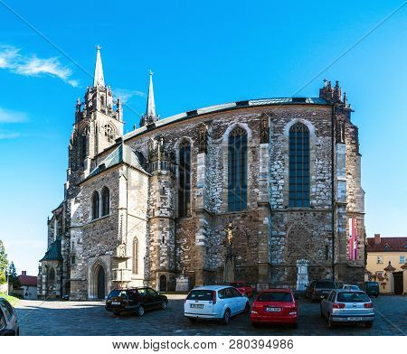 Brno, Czech Republic - May 8: Cathedral Of The St, Peter And Paul  In Brno, Czech Republic On May 8,