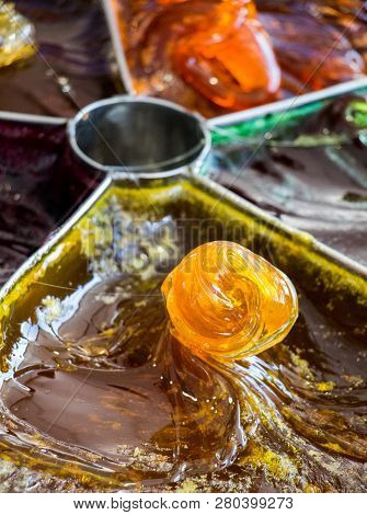 Old Traditional Turkish Ottoman Handmade Stick Candy , Macun