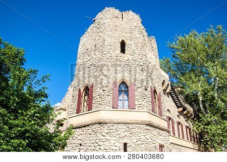 Romantic Artificial Ruined Castle Januv Hrad In Southern Moravia, Czech Republic
