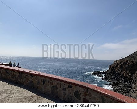 Ensenada, Mexico - Oct 25: La  Bufadora Blowhole In Ensenada, Mexico, As Seen On Oct 25, 2018. It Is