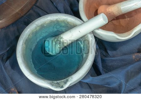 Thai Painting Used Water Color From Dust Color There Made From Stone Copper And Other Matterial