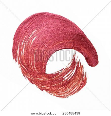 Festive shimmery pink brush stroke