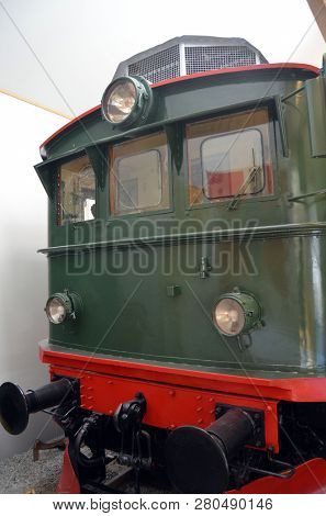 Flam railway museum.Station old Flam Railway. The Flamsbana is a 20.2-kilometer long railway line between Myrdal and Flam in Aurland, June 17,2018. Flam, Norway, Scandinavia.