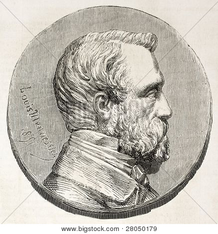 Henry Bruneel erindringsmønter medalje (fransk journalist). Lavet af Marc efter mønt med Mennesser og p