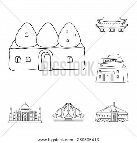 Vector Design Of  And Town  Icon. Set Of  And House Stock Symbol For Web.