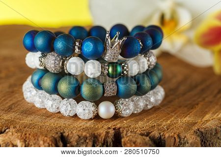Beautiful Jewelry Made Of Natural Stones And Exquisite Accessories