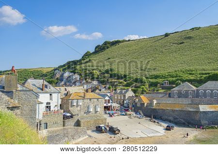 29 June 2018: Port Isaac, Cornwall, Uk - The Village And Slipway During The Summer Heatwave. The Vil
