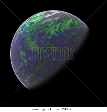 Erde aus dem Weltraum