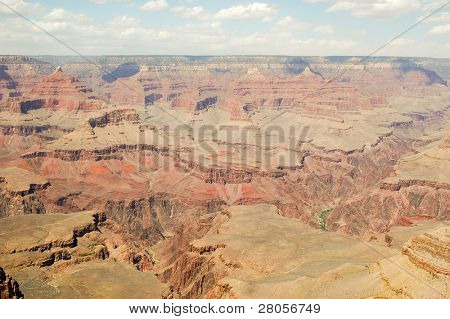 Mather Ansicht Blick auf der breitesten Stelle am Grand Canyon
