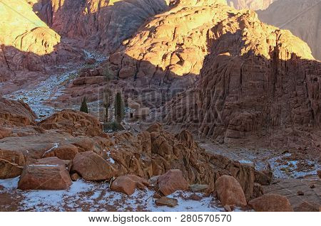 Scenic Rocky Mountain Landscape. Small Bedouin