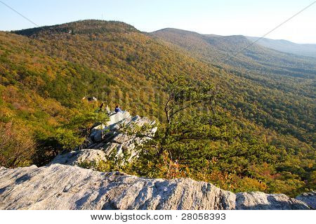Cheaha State Park Blick auf Wald und Berge