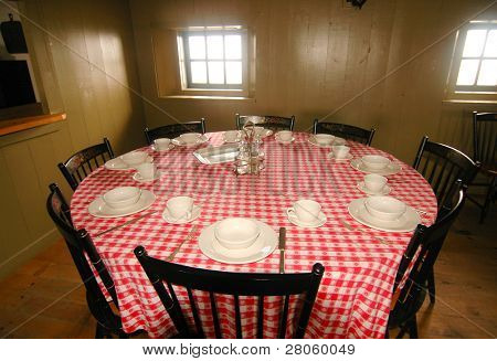 Summit House-Tisch und Gedecke