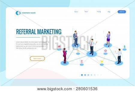 Isometric Referral Marketing, Network Marketing, Referral Program Strategy, Referring Friends, Busin