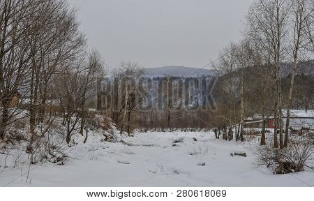 Winter Scenery Of Mohe County, China