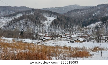 Snow Village In Mohe County, China