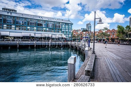 23rd December 2018, Sydney Australia: Street View Of Woolloomooloo Finger Wharf In Sydney Nsw Austra