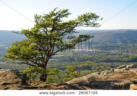 pohled od Lookout Mountain