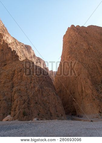 Beautiful Desert Landscape Of Todra Gorge In High Atlas In Morocco