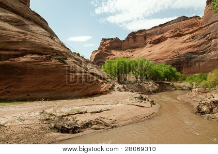 Vale do Rio do Canyon de Chelly