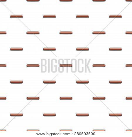 Broun Rectangular Button Pattern Seamless Repeat In Cartoon Style Illustration