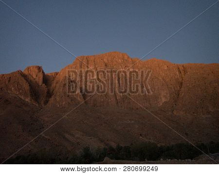 Beautiful Desert Landscape Of Todra Gorge In High Atlas In Morocco