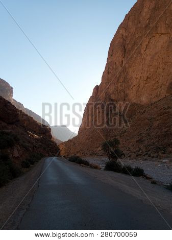 Beautiful Desert Landscape Of Todra Gorge In High Atlas In Morocco