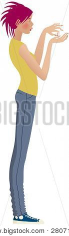 Standing girl
