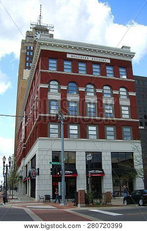 Lansing, Michigan - April 10: Downtown Street Scene And Architecture On April 10, 2010 In Lansing, M