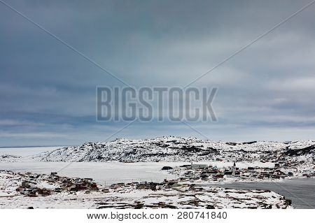 Winter In Outport Fishing Village Fogo Nl Canada