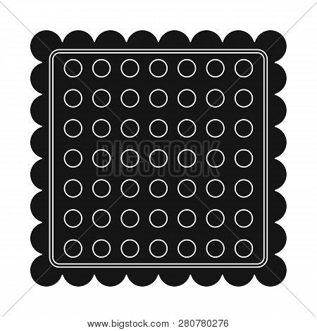 Vector Illustration Of Biscuit And Bake Icon. Set Of Biscuit And Chocolate Vector Icon For Stock.