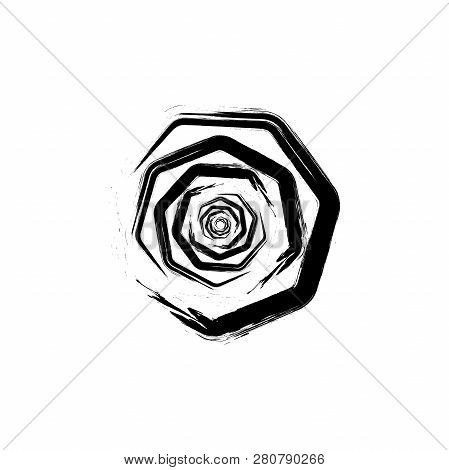 White Background. Tunnel Abstract. Twisted Lines. Abstract Fractal Background. Logo. Glitch Lines.
