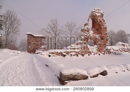 Ruins In The Viljandi Order Castle Park
