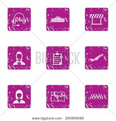 Salvage Icons Set. Grunge Set Of 9 Salvage Icons For Web Isolated On White Background
