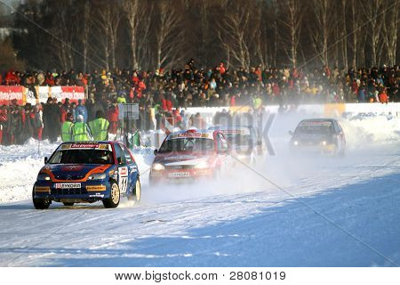 Moskva, Rusland - februar 23: 21 traditionelle 