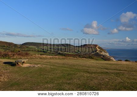Landscape Photo Of Golden Cap Mountain In Dorset