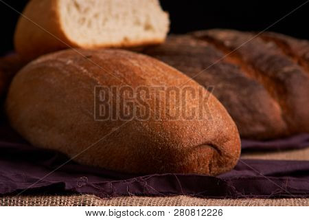 Breads Concept Of Teasty Home Food Close Up On Table