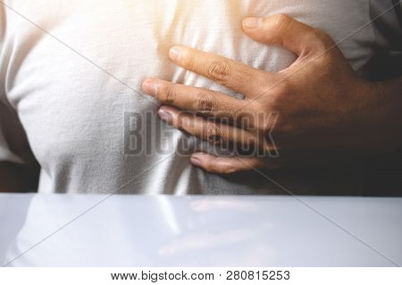 Heart Attack Symptom, Heart Disease On Man
