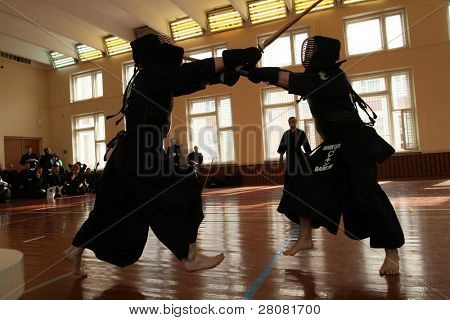 MOSCOW, Federacja Rosyjska - 25 marca: Moskwa XXIX turniej Open na Kendo (Kyu Cap i Dan Cap), Marzec