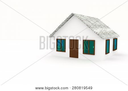 House Modern Contemporary Style Isolated On White Background